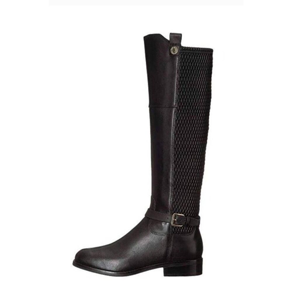 COLE HAAN Galina Tall Black Leather Riding Boot Size 6B
